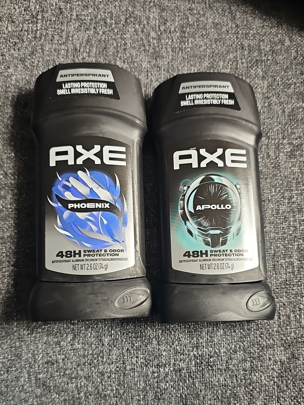 AXE Phoenix & Apollo Antiperspirant Deodorant Duo - Black with Blue Accent Bundl